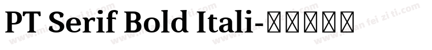 PT Serif Bold Itali字体转换